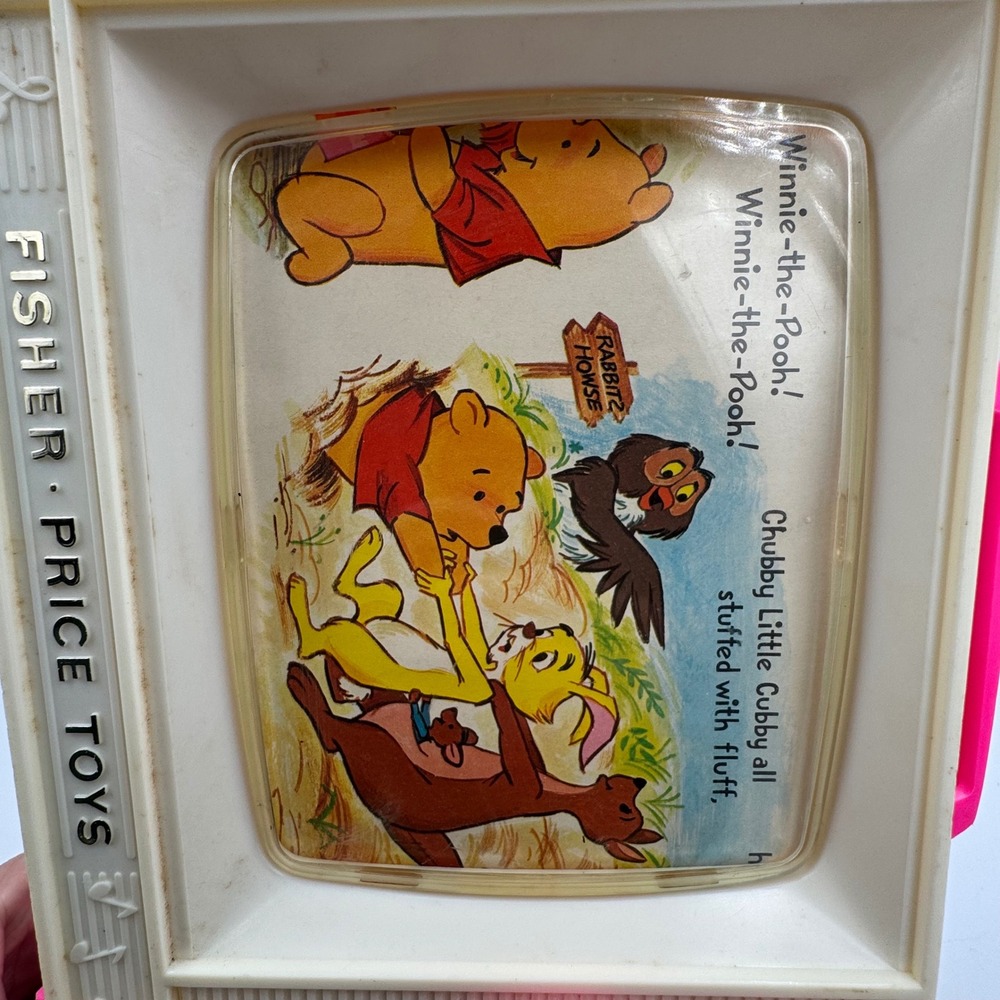 Fisher-Price Music Box TV Kids Winnie the Pooh Vintage Toy - Picture 6 of 7